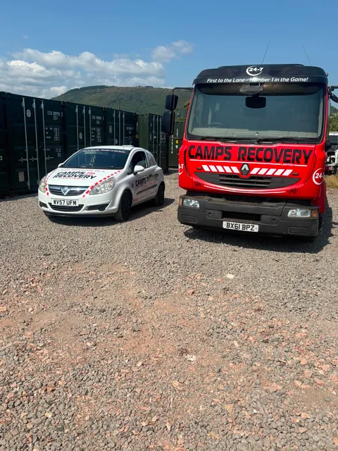White classic Lotus Esprit on the Camps Recovery flatbed